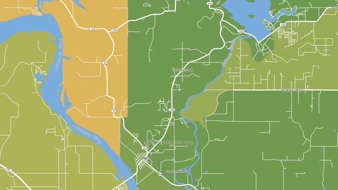 74435, OK Map of Vehicle Theft Rates