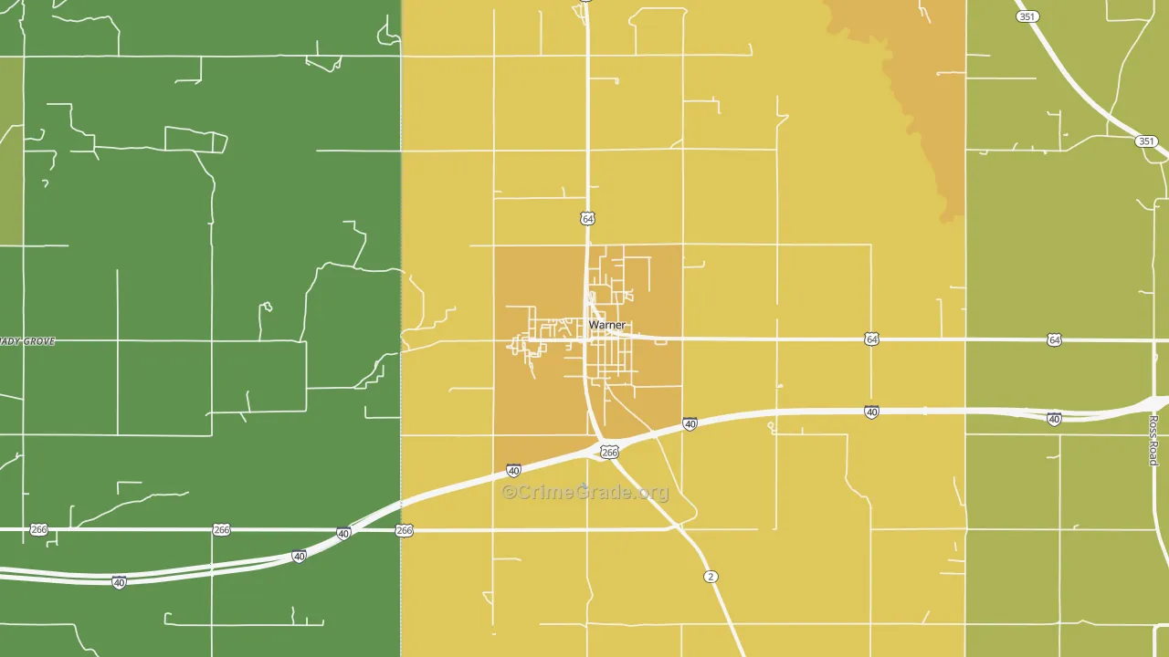 74469, OK Map of Vehicle Theft Rates
