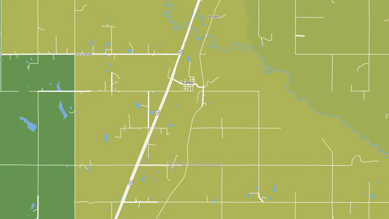 74533, OK Map of Vehicle Theft Rates