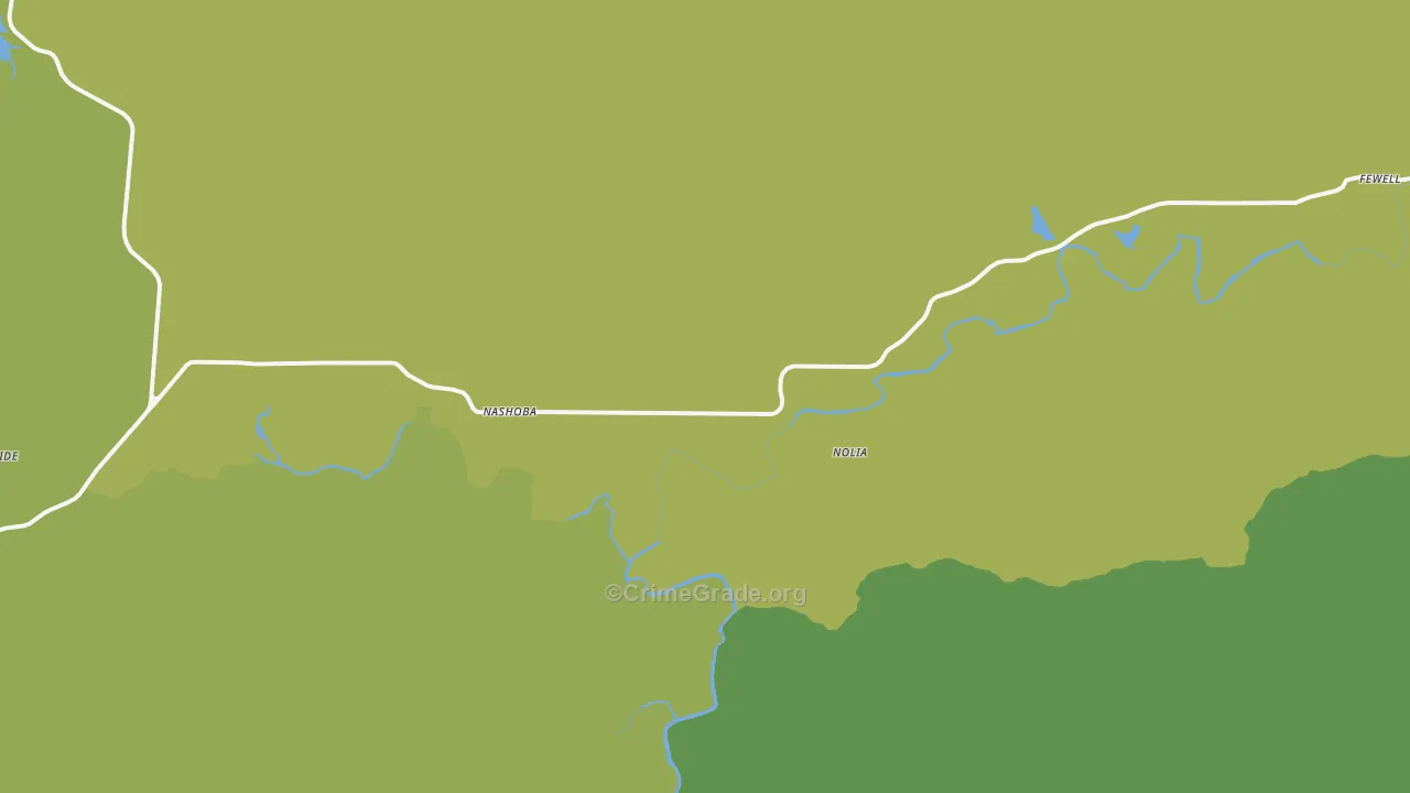 74558, OK Map of Vehicle Theft Rates