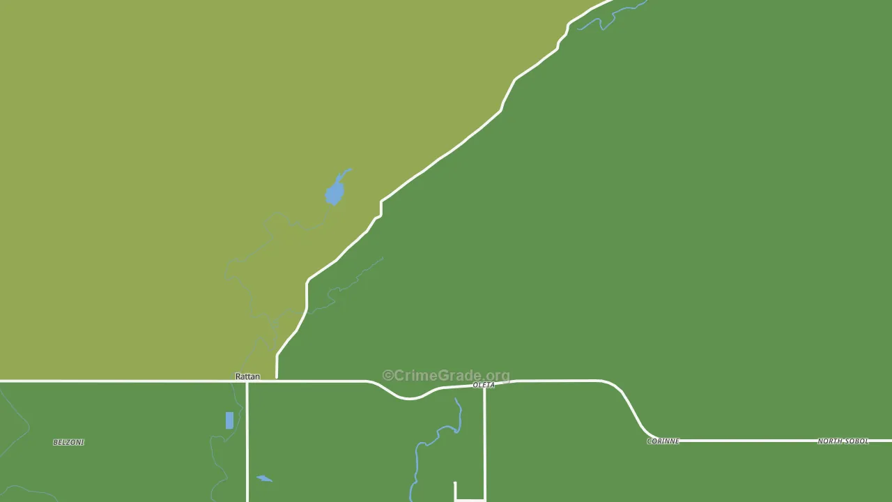 74562, OK Map of Vehicle Theft Rates