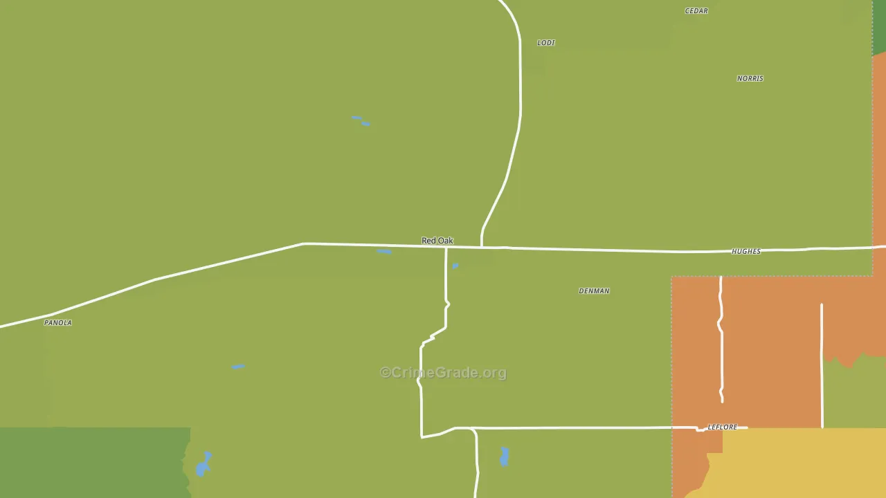 74563, OK Map of Vehicle Theft Rates