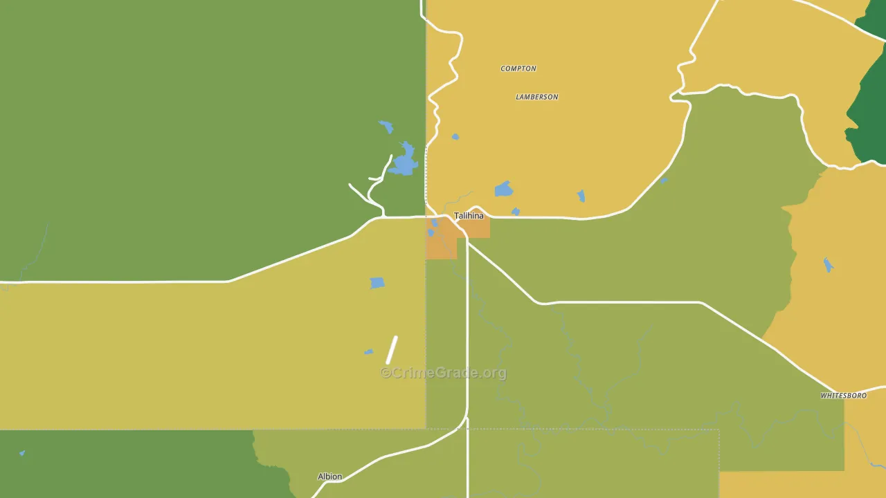 74571, OK Map of Vehicle Theft Rates