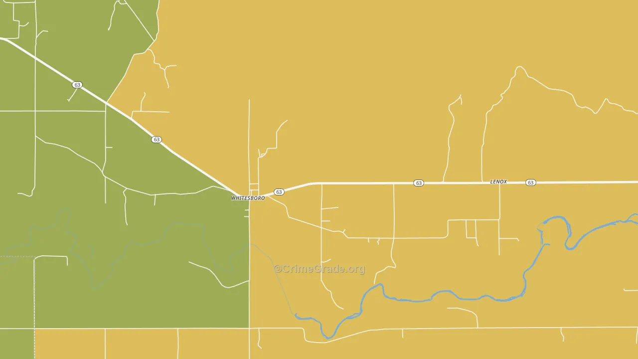 74577, OK Map of Vehicle Theft Rates