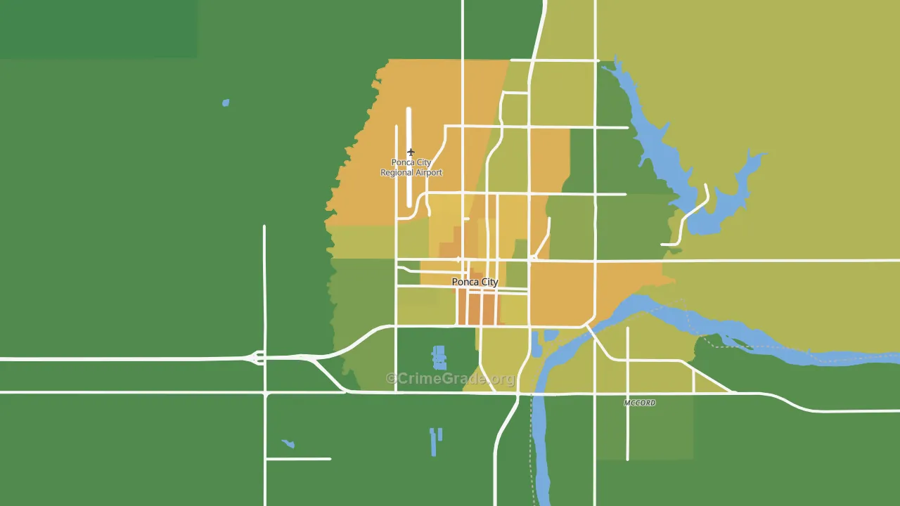 74601, OK Map of Vehicle Theft Rates