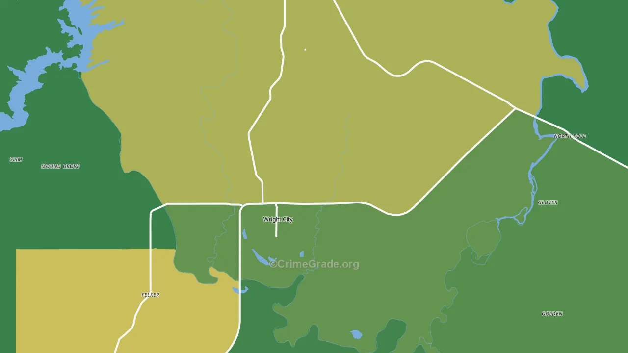 74766, OK Map of Vehicle Theft Rates