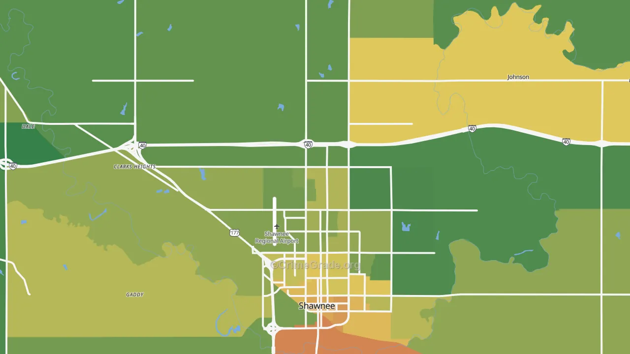 74804, OK Map of Vehicle Theft Rates