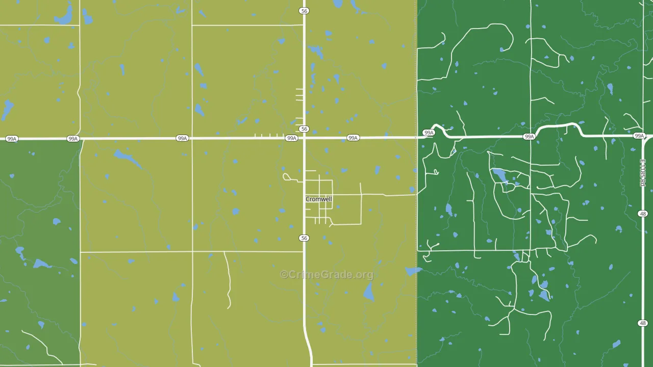 74837, OK Map of Vehicle Theft Rates