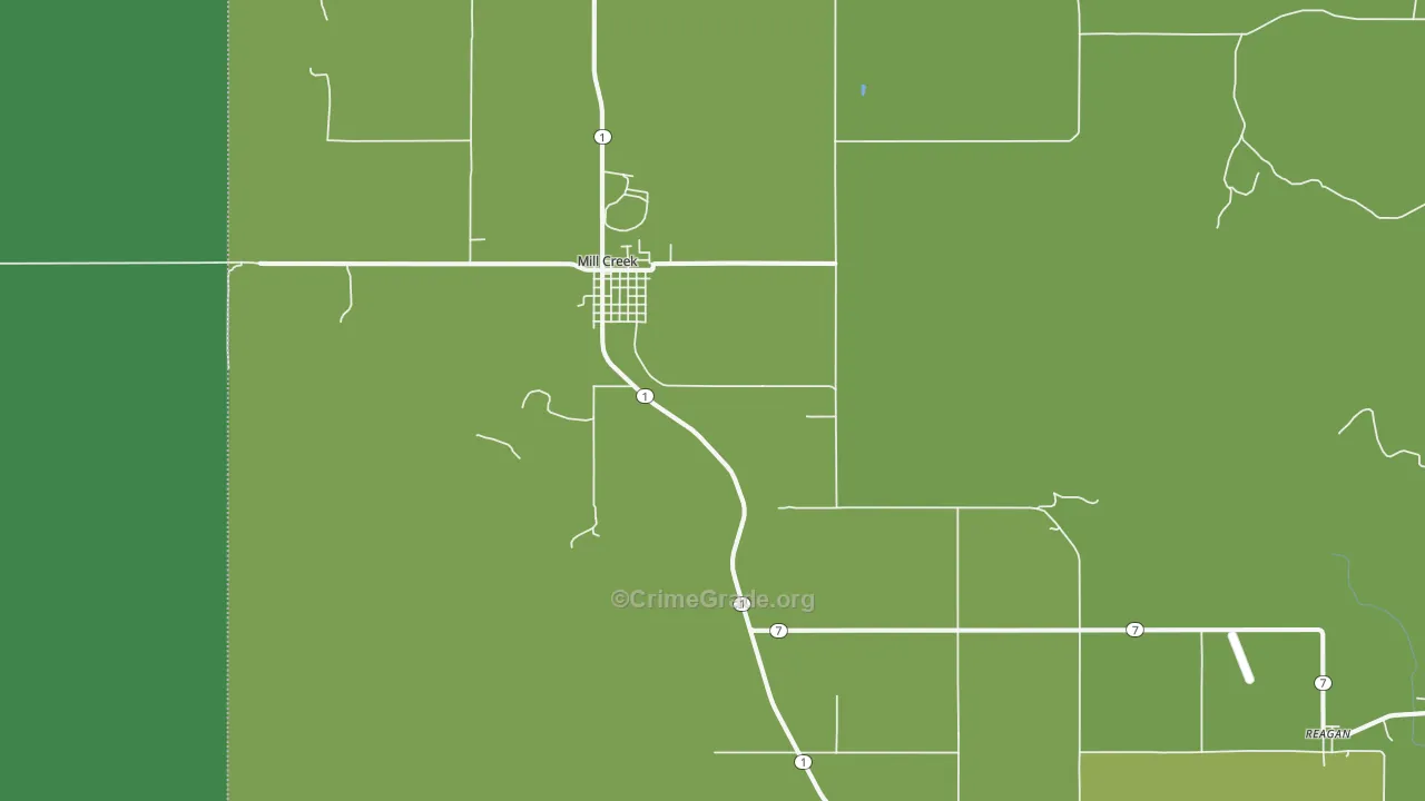 74856, OK Map of Vehicle Theft Rates