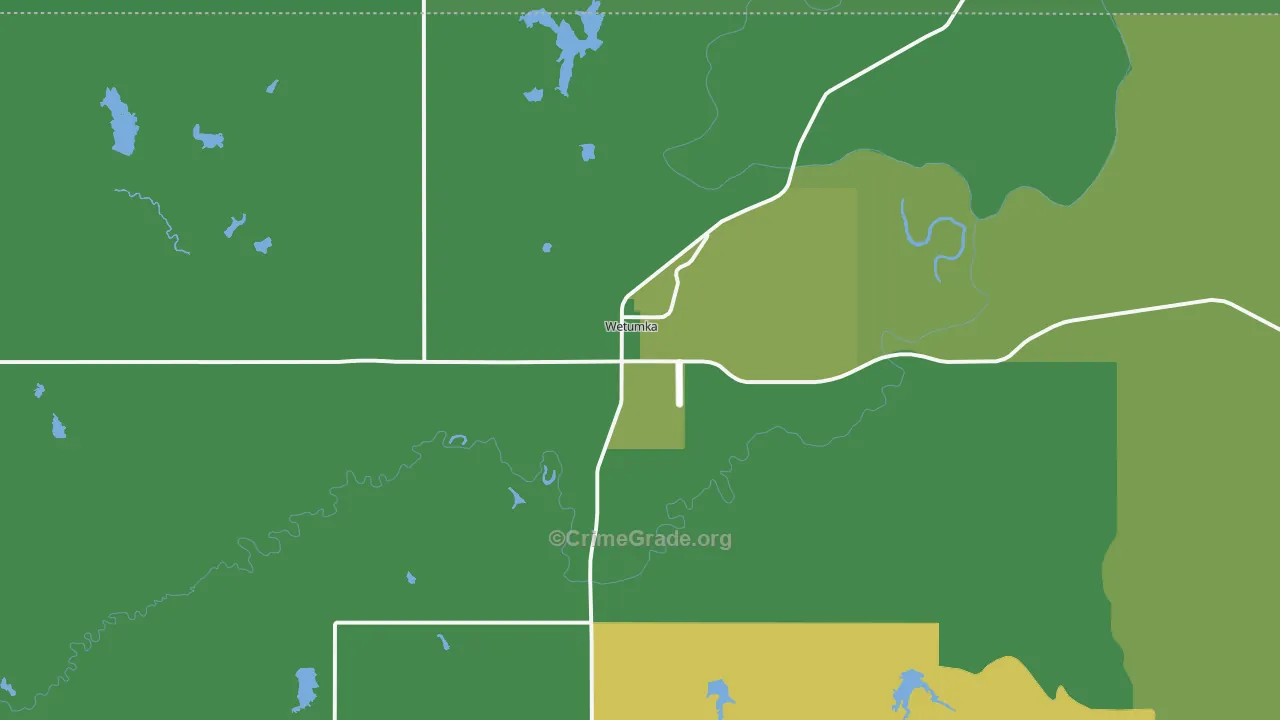 74883, OK Map of Vehicle Theft Rates