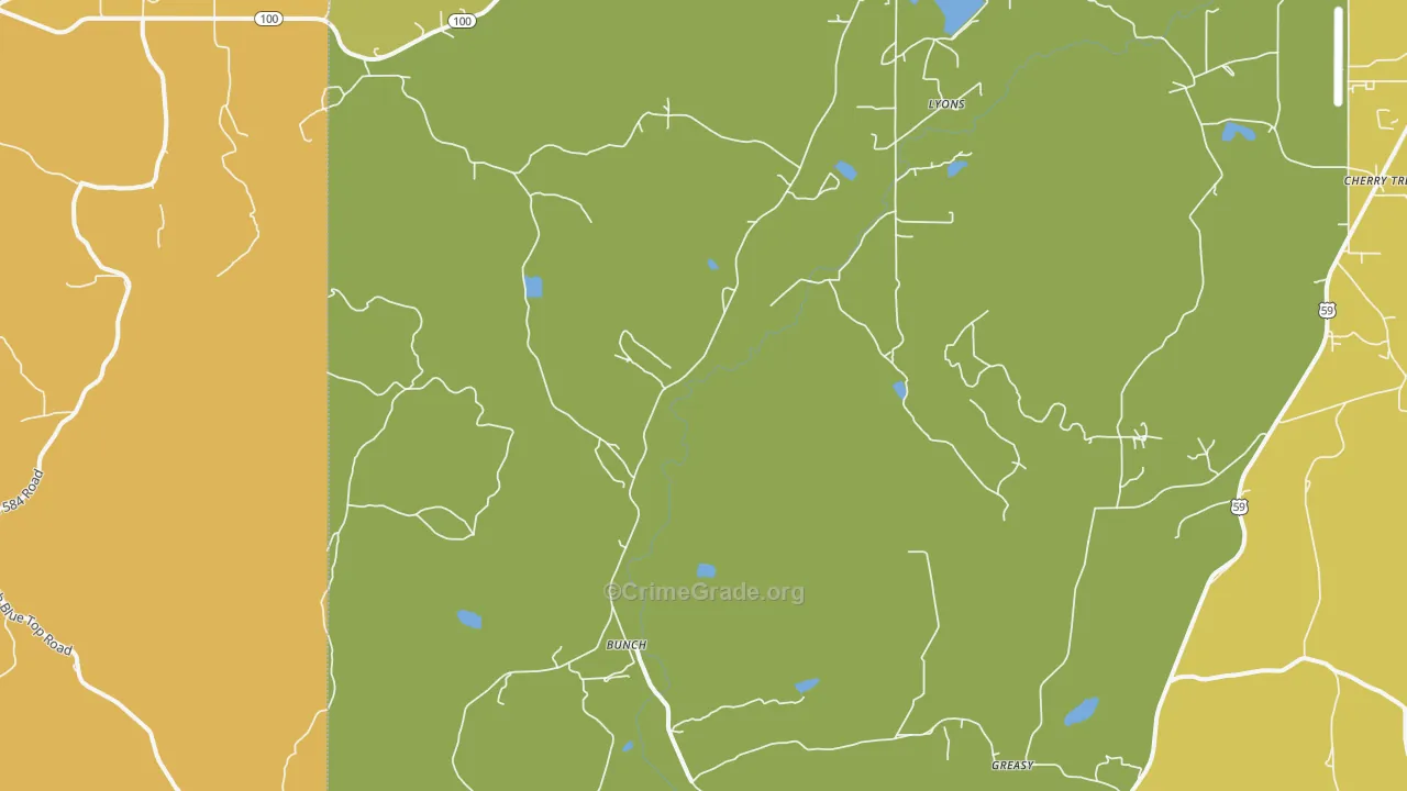 74931, OK Map of Vehicle Theft Rates