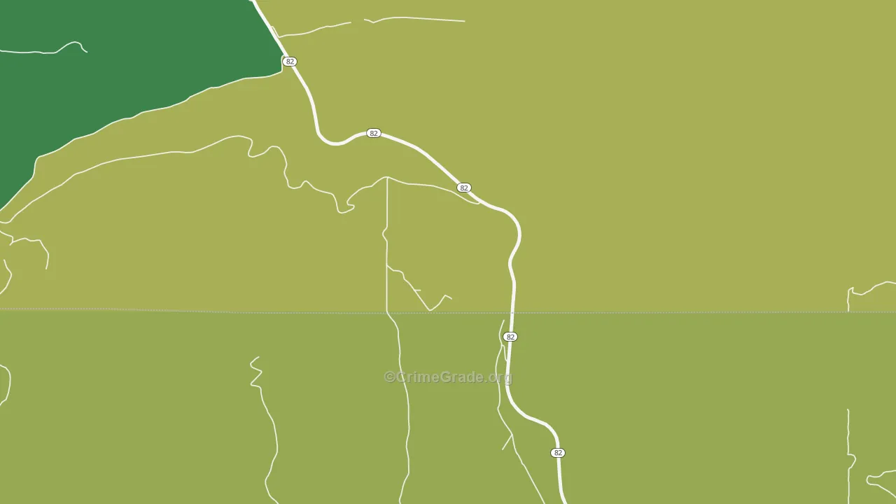 74943, OK Map of Vehicle Theft Rates