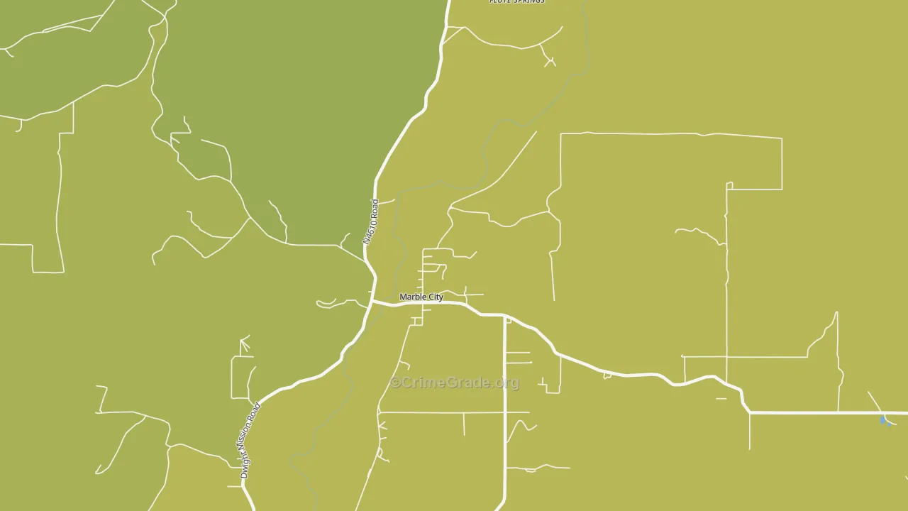 74945, OK Map of Vehicle Theft Rates