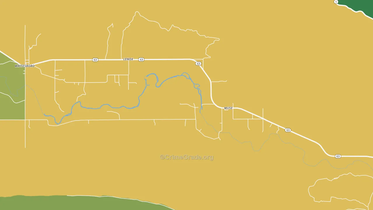 74949, OK Map of Vehicle Theft Rates