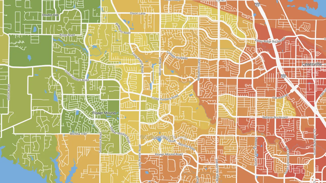 75028, TX Map of Vehicle Theft Rates