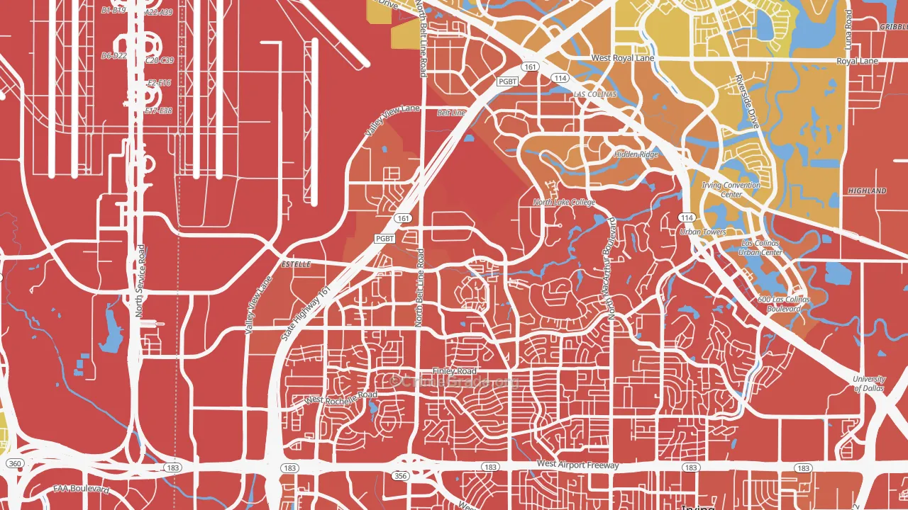 75038, TX Map of Vehicle Theft Rates