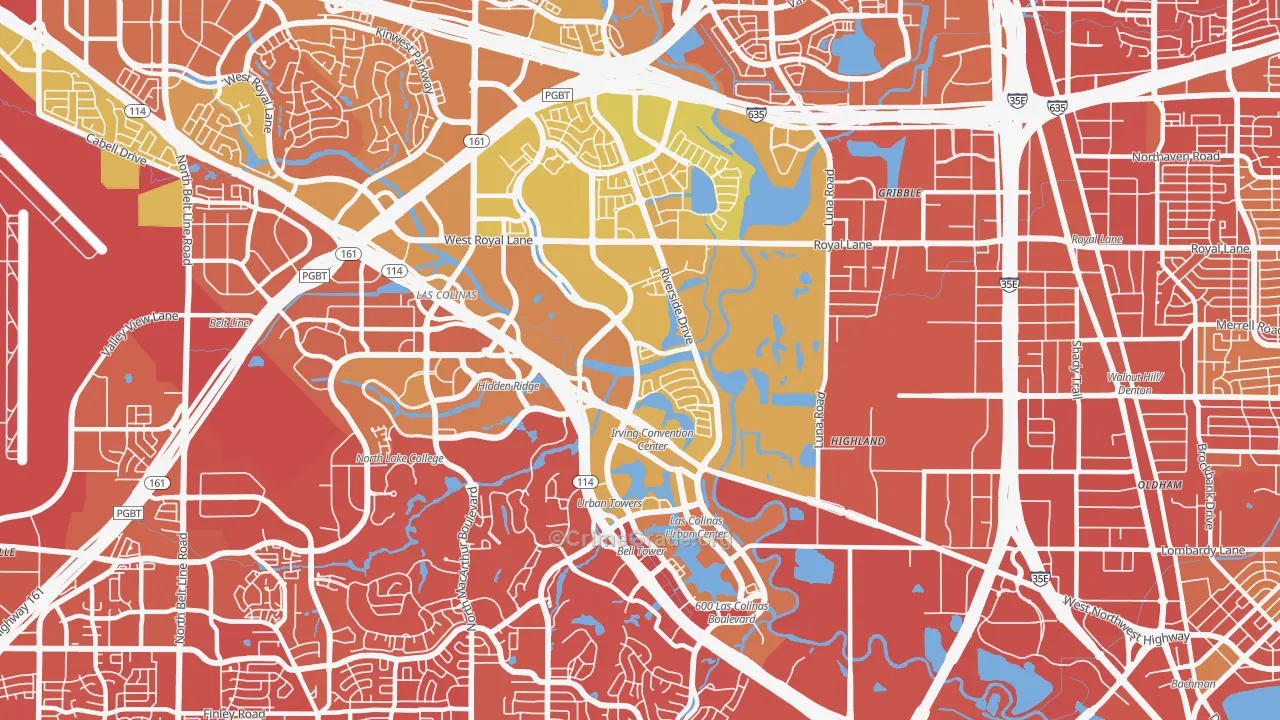 75039, TX Map of Vehicle Theft Rates