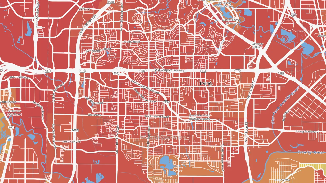 75061, TX Map of Vehicle Theft Rates