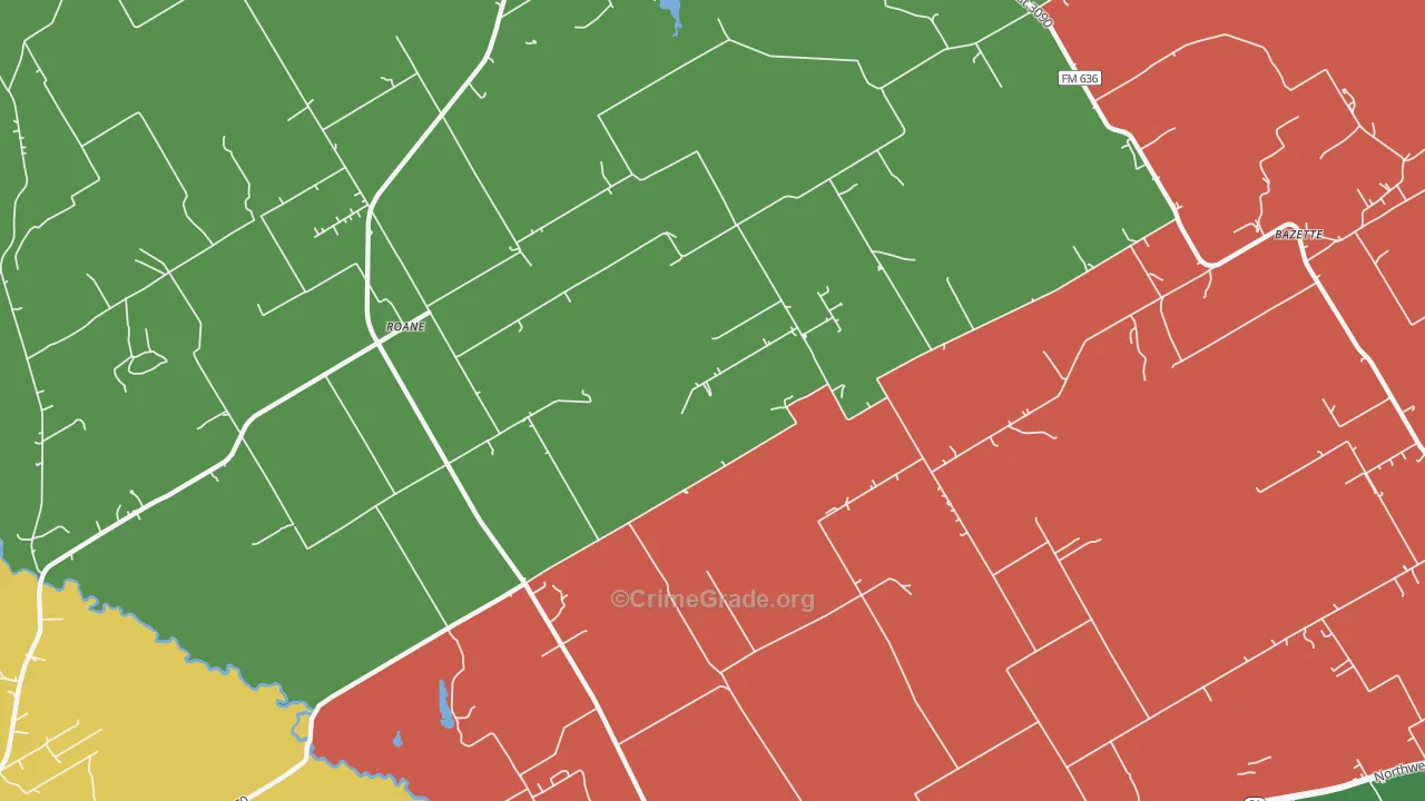 75153, TX Map of Vehicle Theft Rates