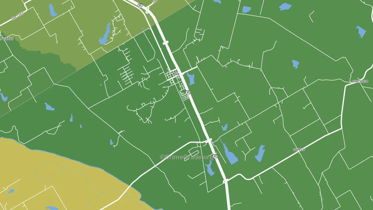 75155, TX Map of Vehicle Theft Rates