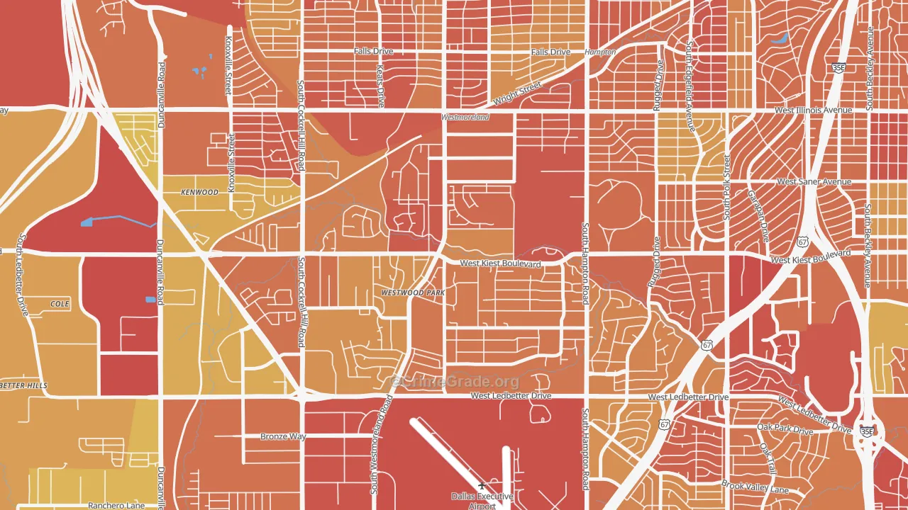 75233, TX Map of Vehicle Theft Rates