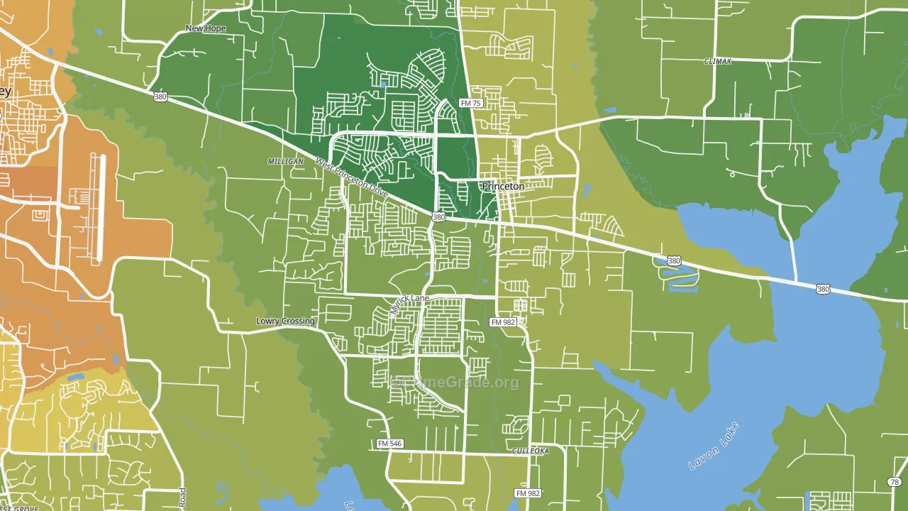 75407, TX Map of Vehicle Theft Rates