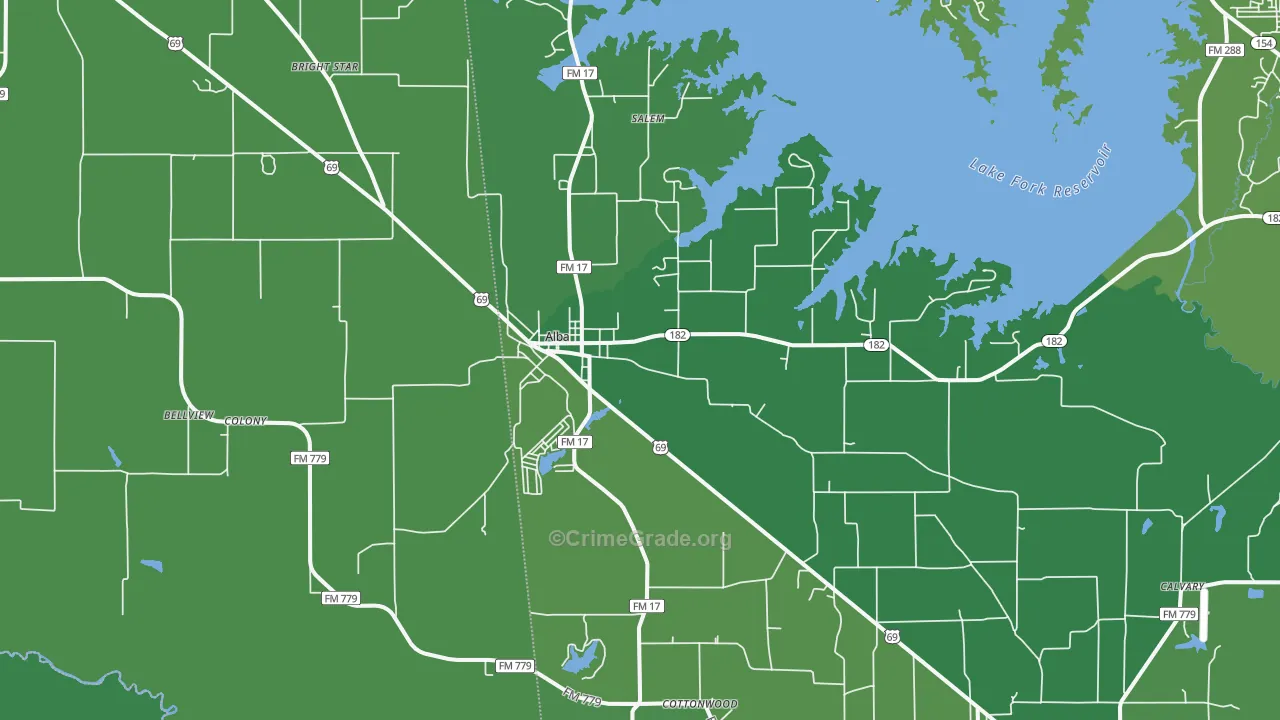 75410, TX Map of Vehicle Theft Rates