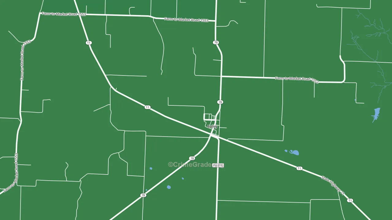 75413, TX Map of Vehicle Theft Rates