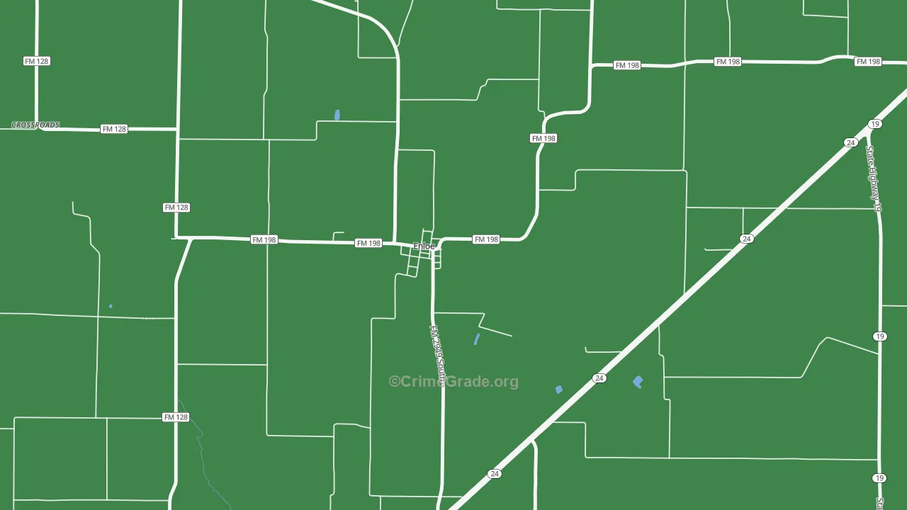 75441, TX Map of Vehicle Theft Rates