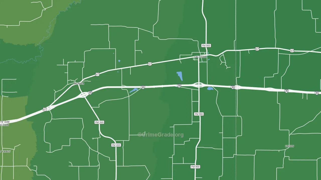 75478, TX Map of Vehicle Theft Rates