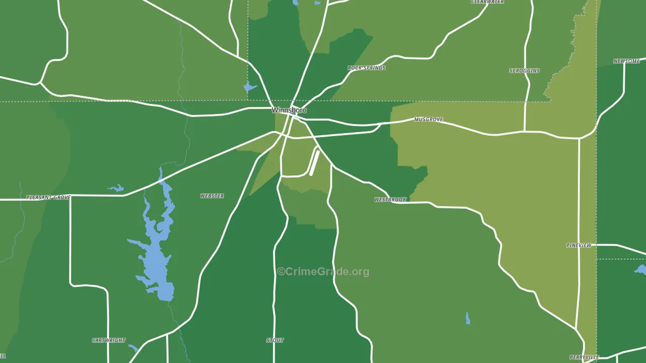 75494, TX Map of Vehicle Theft Rates