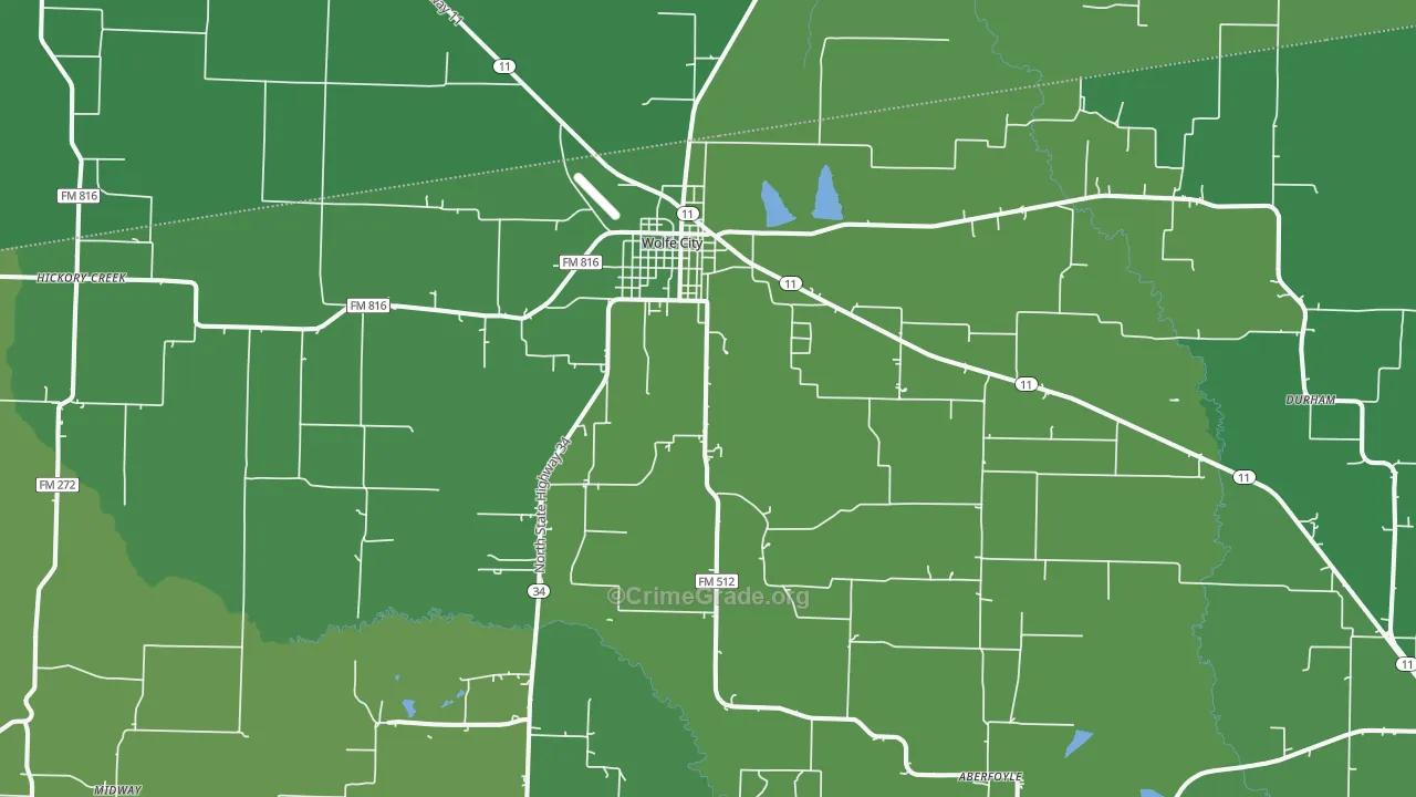 75496, TX Map of Vehicle Theft Rates