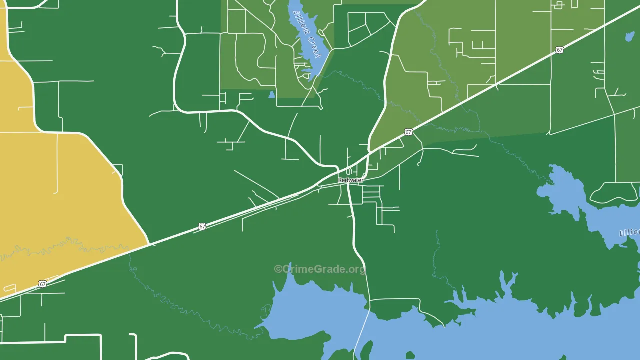 75573, TX Map of Vehicle Theft Rates