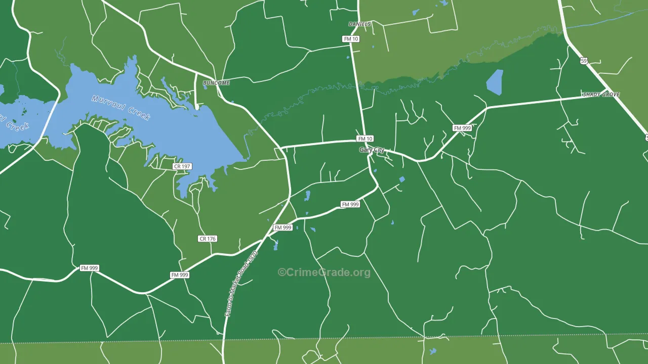 75643, TX Map of Vehicle Theft Rates