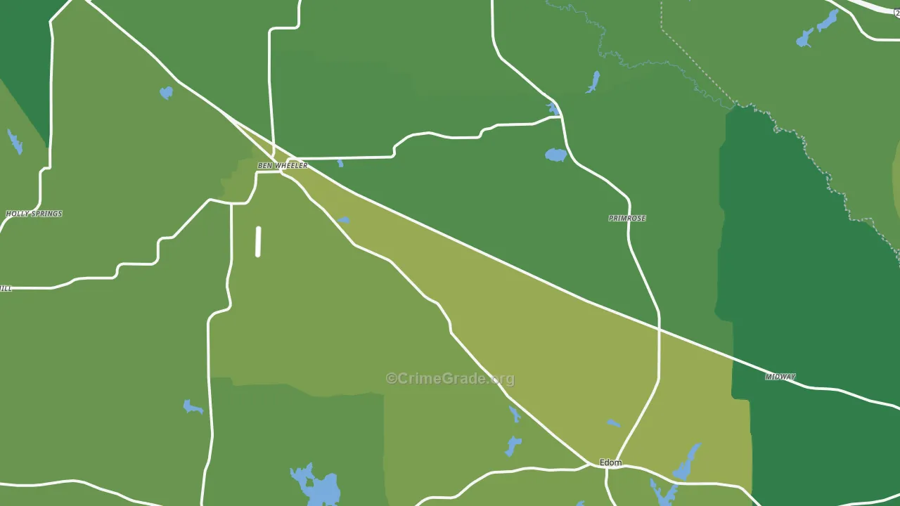 75754, TX Map of Vehicle Theft Rates