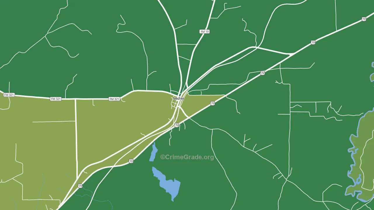 75779, TX Map of Vehicle Theft Rates