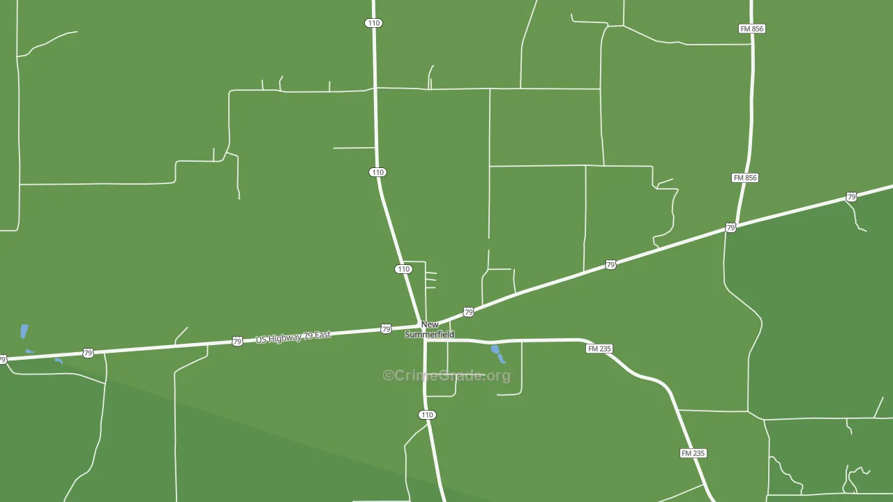 75780, TX Map of Vehicle Theft Rates