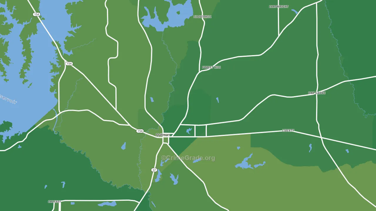 75783, TX Map of Vehicle Theft Rates