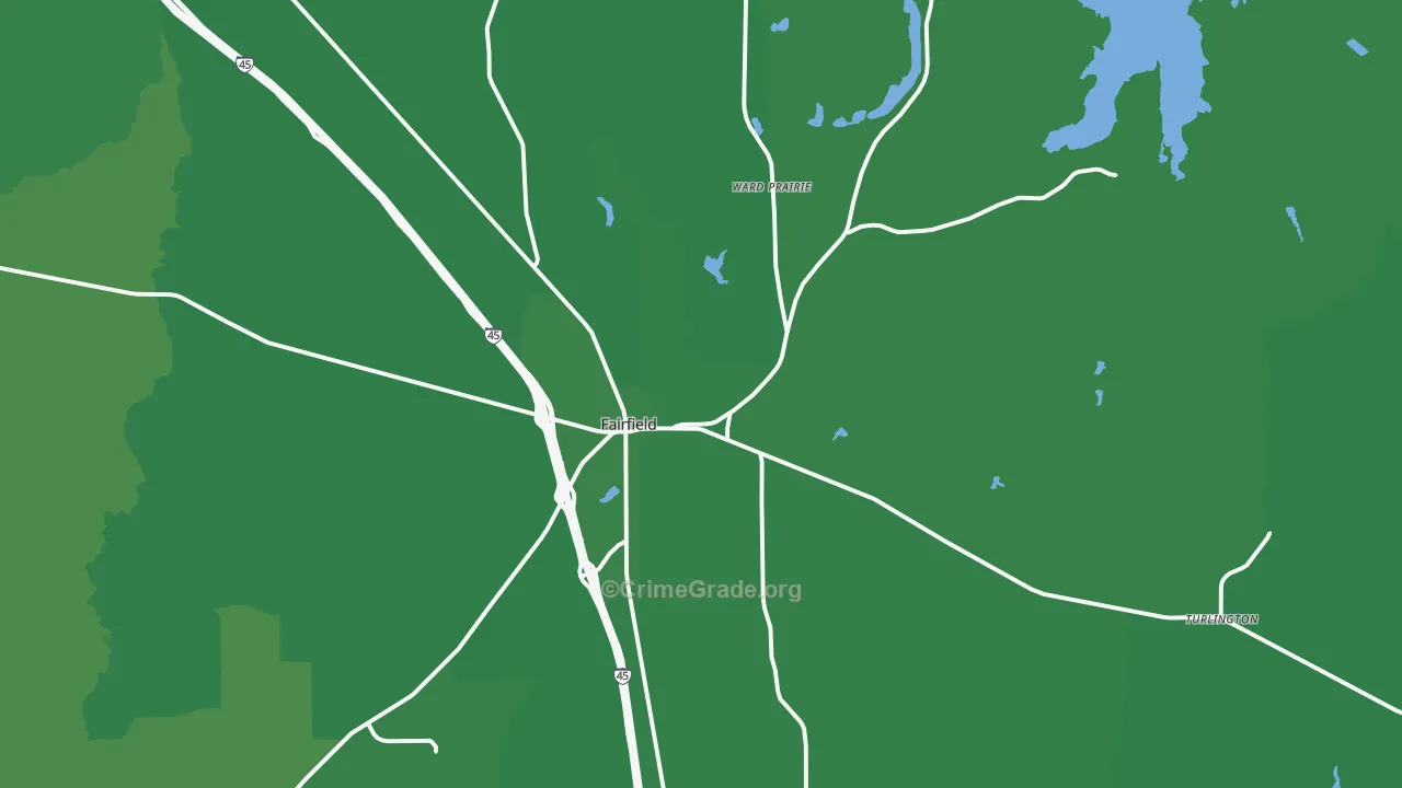 75840, TX Map of Vehicle Theft Rates