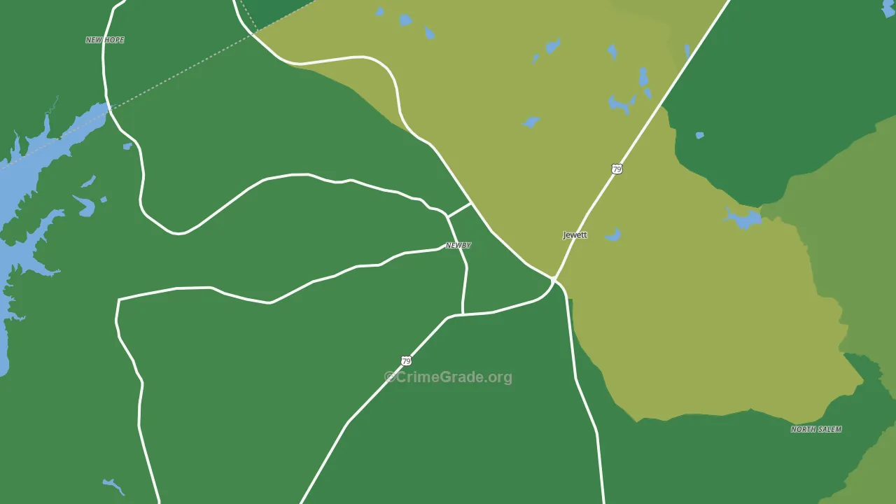 75846, TX Map of Vehicle Theft Rates
