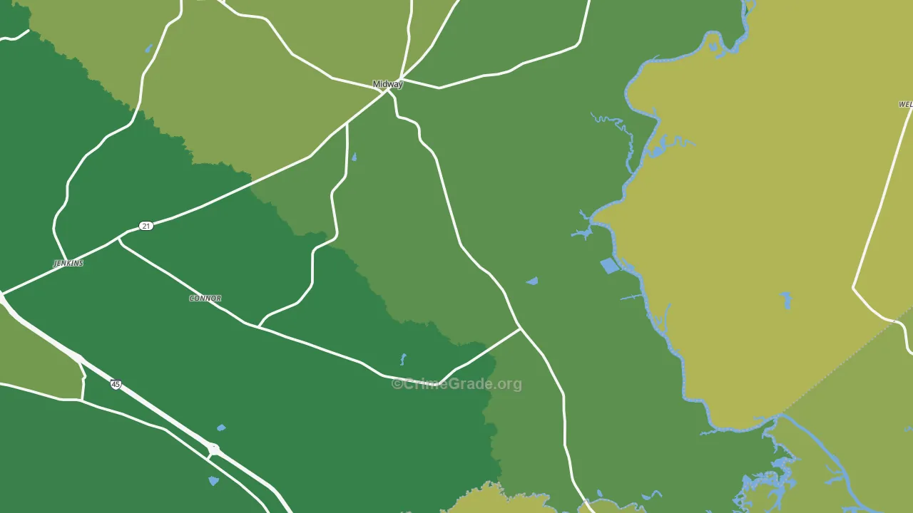 75852, TX Map of Vehicle Theft Rates