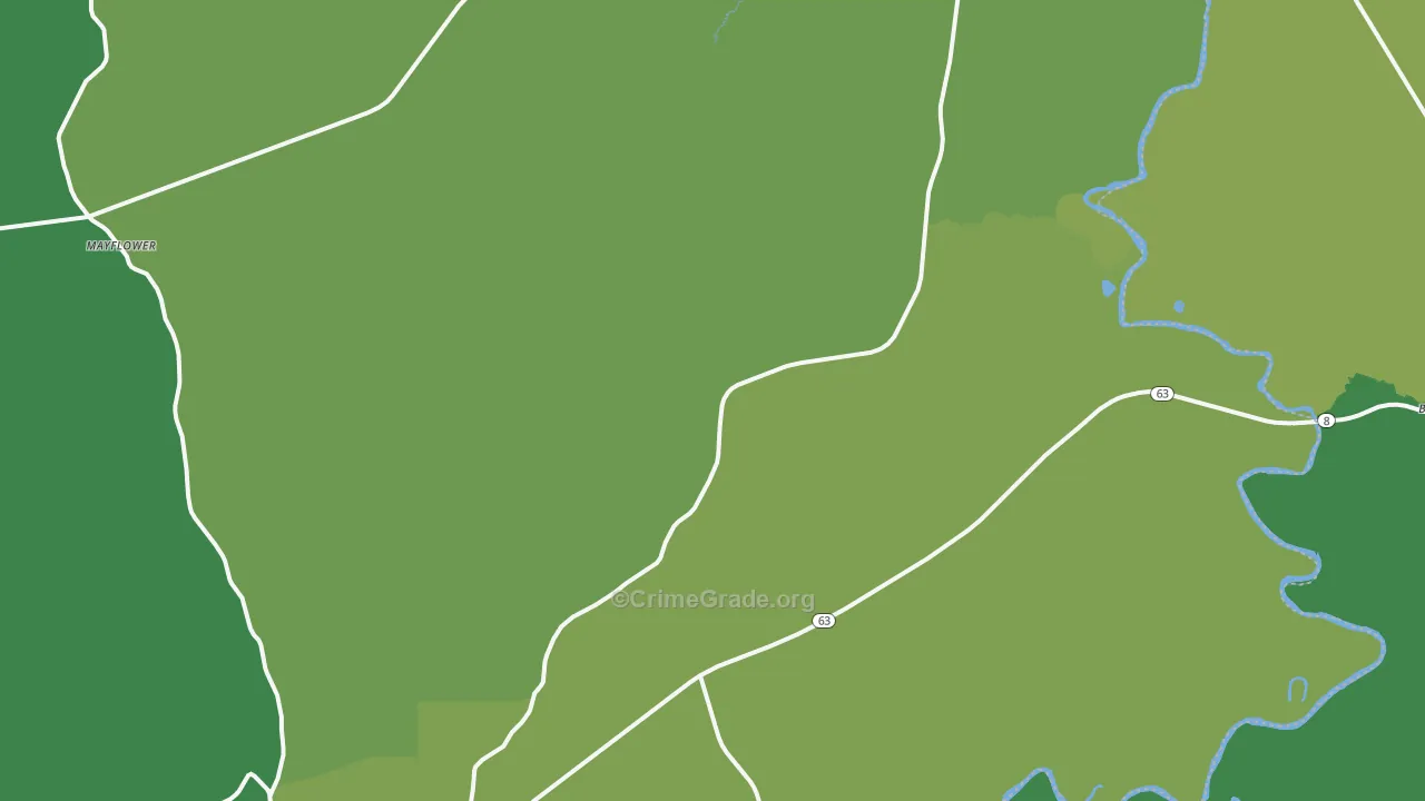 75932, TX Map of Vehicle Theft Rates