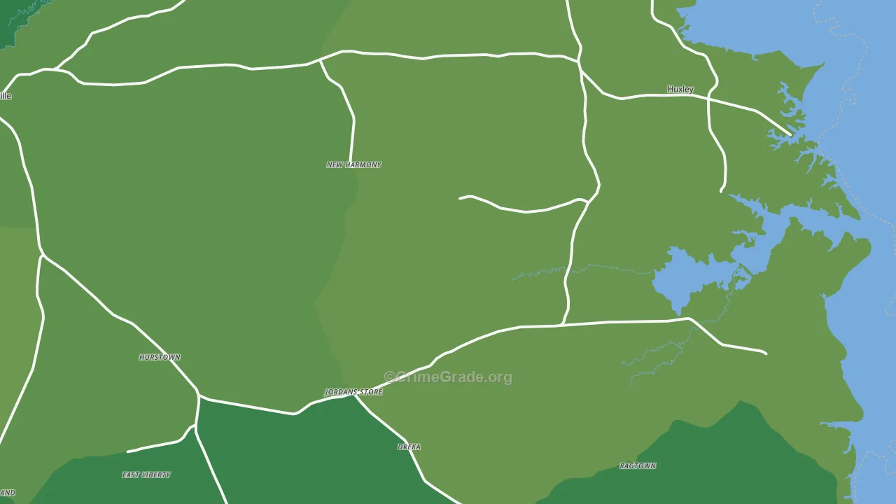 75973, TX Map of Vehicle Theft Rates