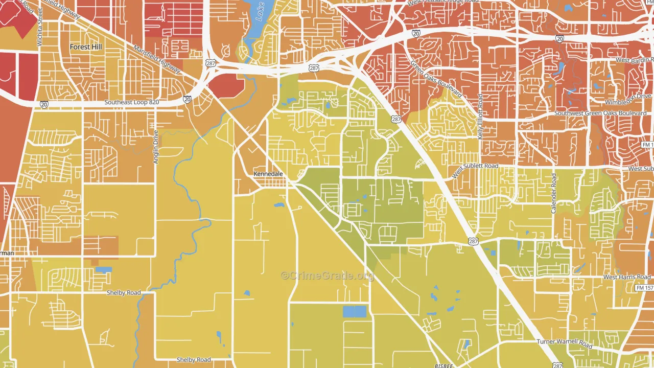 76060, TX Map of Vehicle Theft Rates