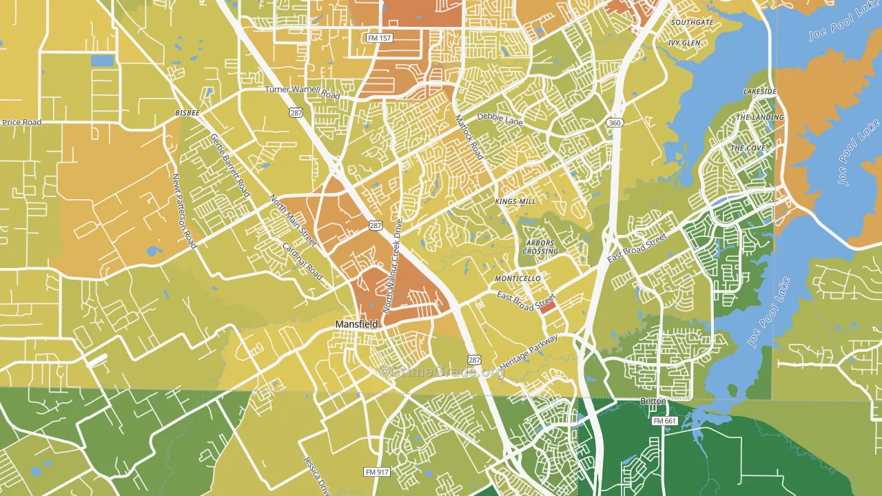 76063, TX Map of Vehicle Theft Rates