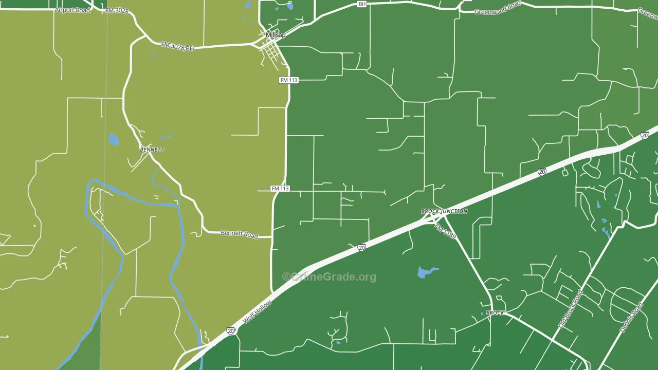 76066, TX Map of Vehicle Theft Rates