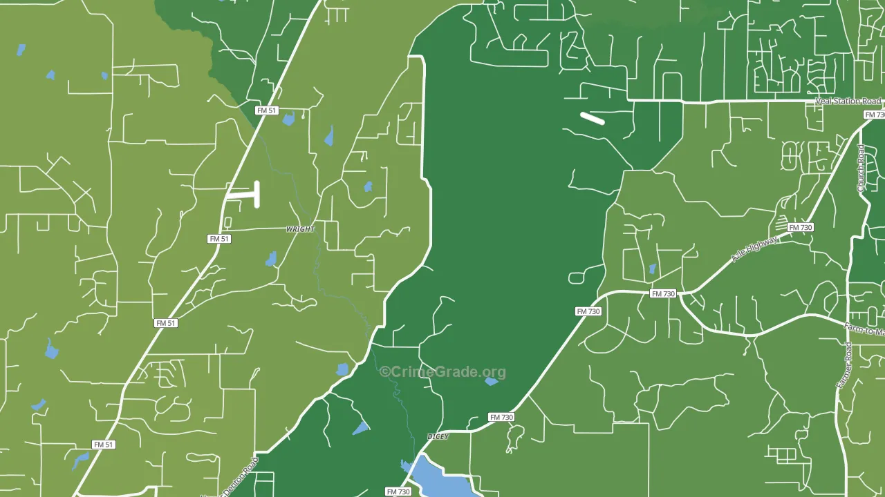 76085, TX Map of Vehicle Theft Rates