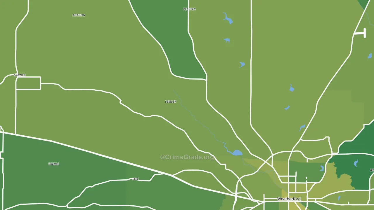 76088, TX Map of Vehicle Theft Rates
