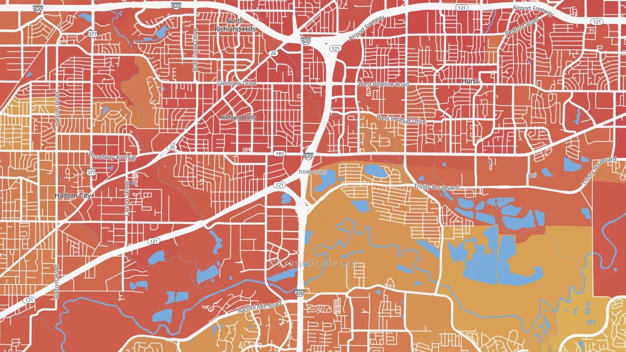 76118, TX Map of Vehicle Theft Rates