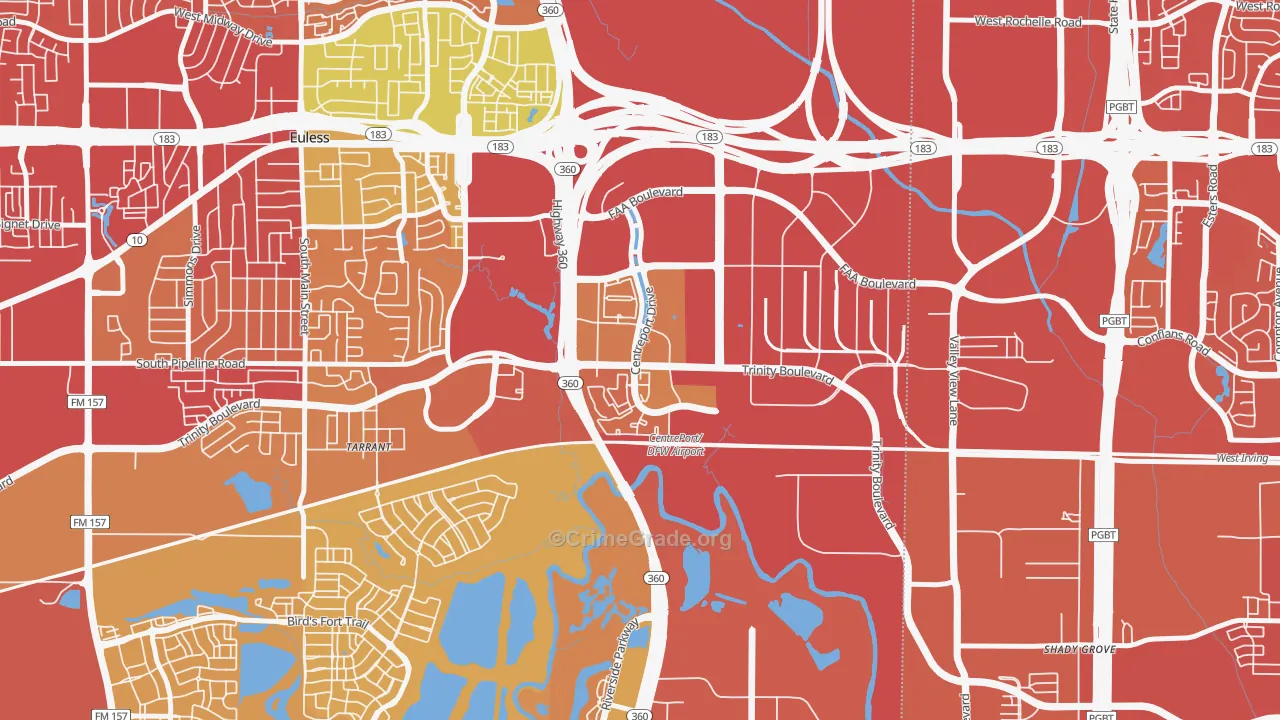 76155, TX Map of Vehicle Theft Rates